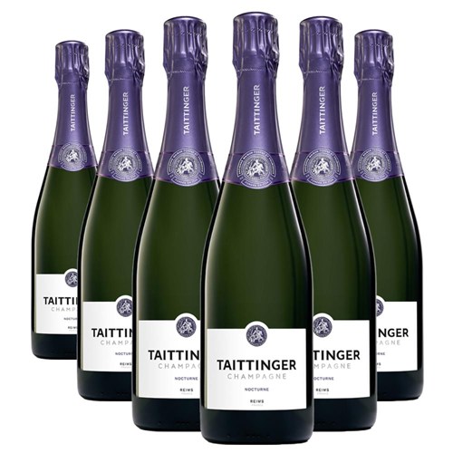 Crate of 6 Taittinger Nocturne NV Champagne, 75cl